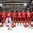 OSTRAVA, CZECH REPUBLIC - MAY 2: Team Belarus enjoys their national anthem after a 4-2 victory over Team Slovenia during preliminary round action at the 2015 IIHF Ice Hockey World Championship. (Photo by Richard Wolowicz/HHOF-IIHF Images)

